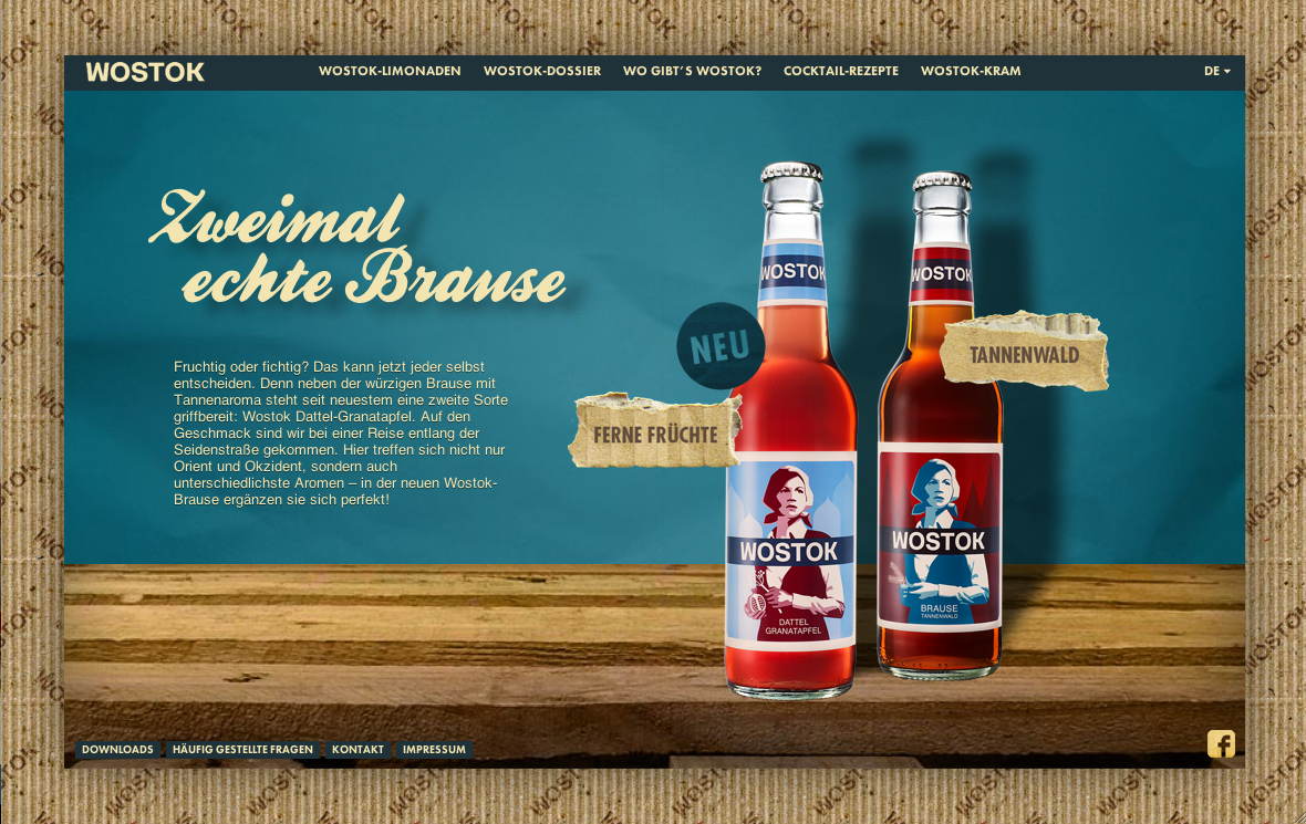 Wostok. Website-Relaunch