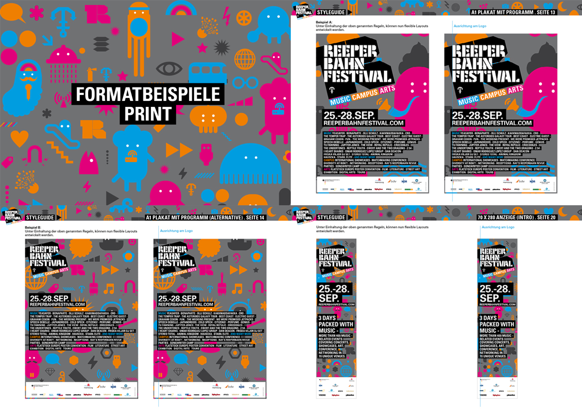 Reeperbahn Festival. Corporate Design 2013. (2)