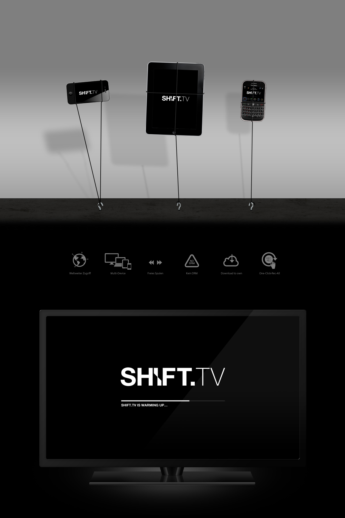 Shift Tv – Branding und User Interface Design ()