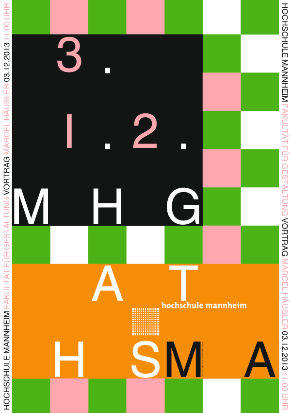 MHG at HS MA. Plakat zum Vortrag an der Hochschule Mannheim. ()