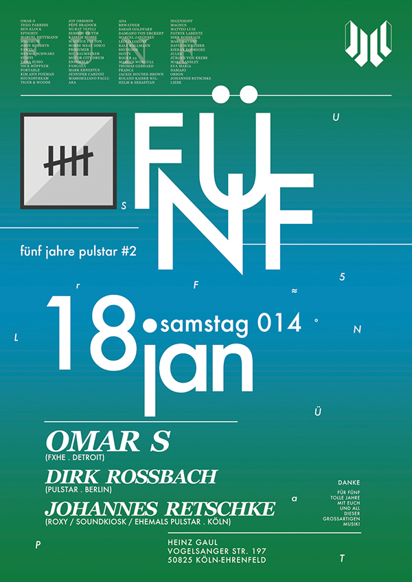 Plakat – 5 Jahre Pulstar – Part II ()