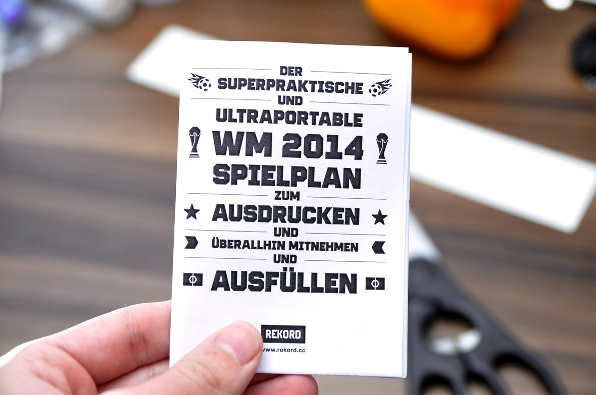 WM 2014 Spielplan ()