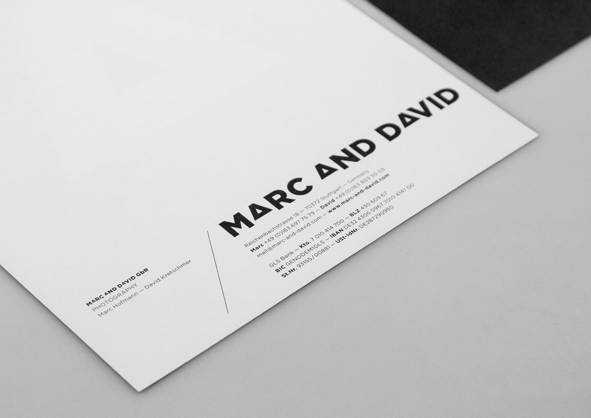 Corporate Design für Marc and David (2)