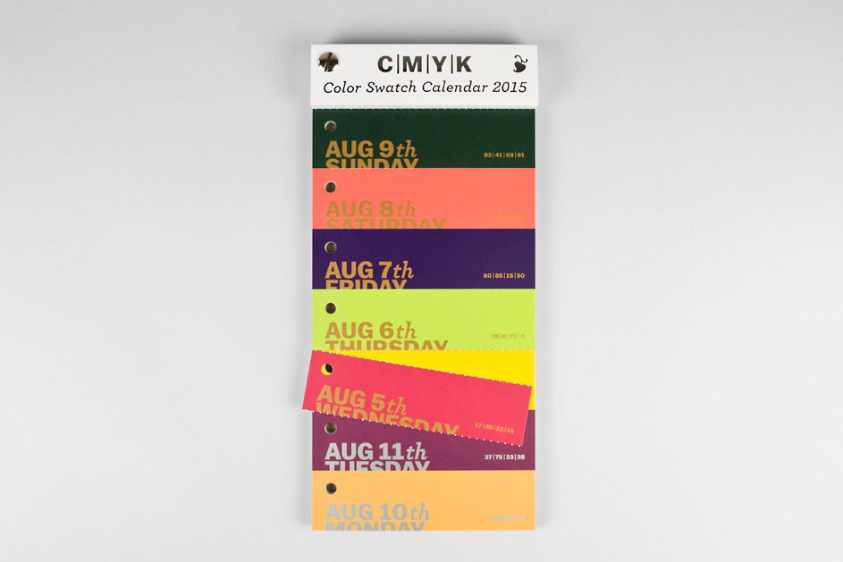 C|M|Y|K Color Swatch Calendar 2015 (9)