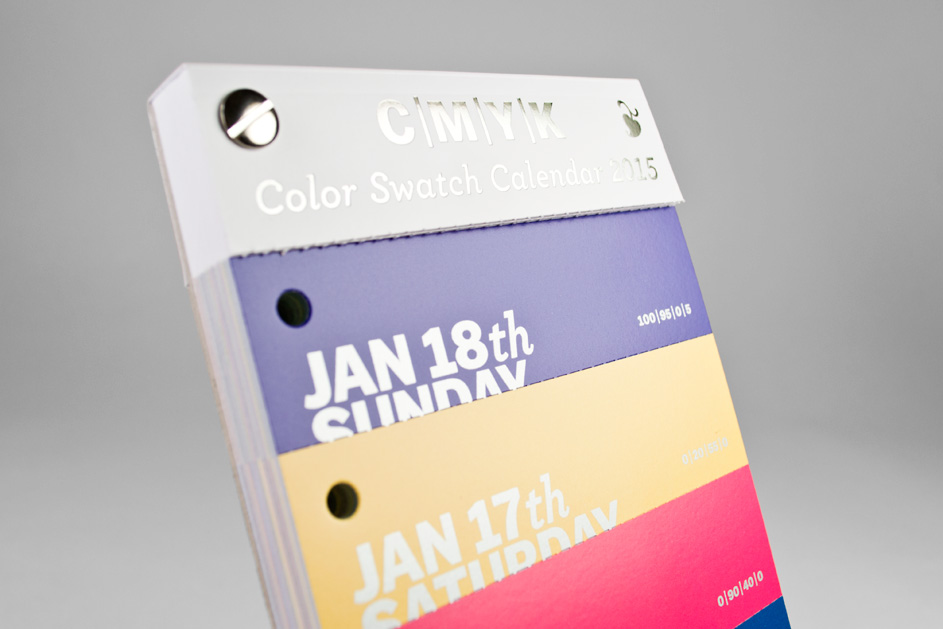 C|M|Y|K Color Swatch Calendar 2015 (1)
