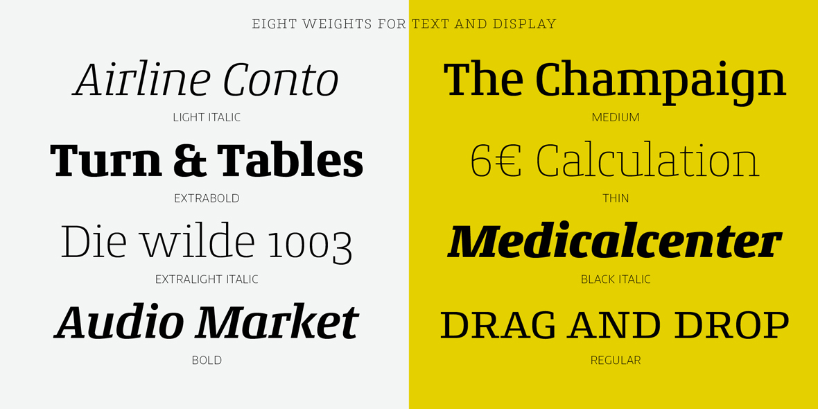 Conto Slab / Charakterstarke Slab Serif Schrift für Corporate Design (1)