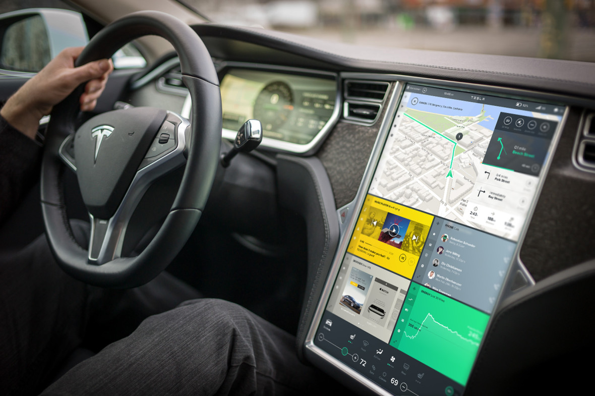 Tesla Interface Konzept ()