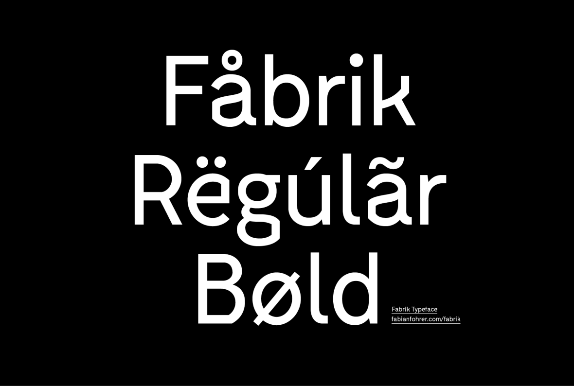 Fabrik Typeface ()