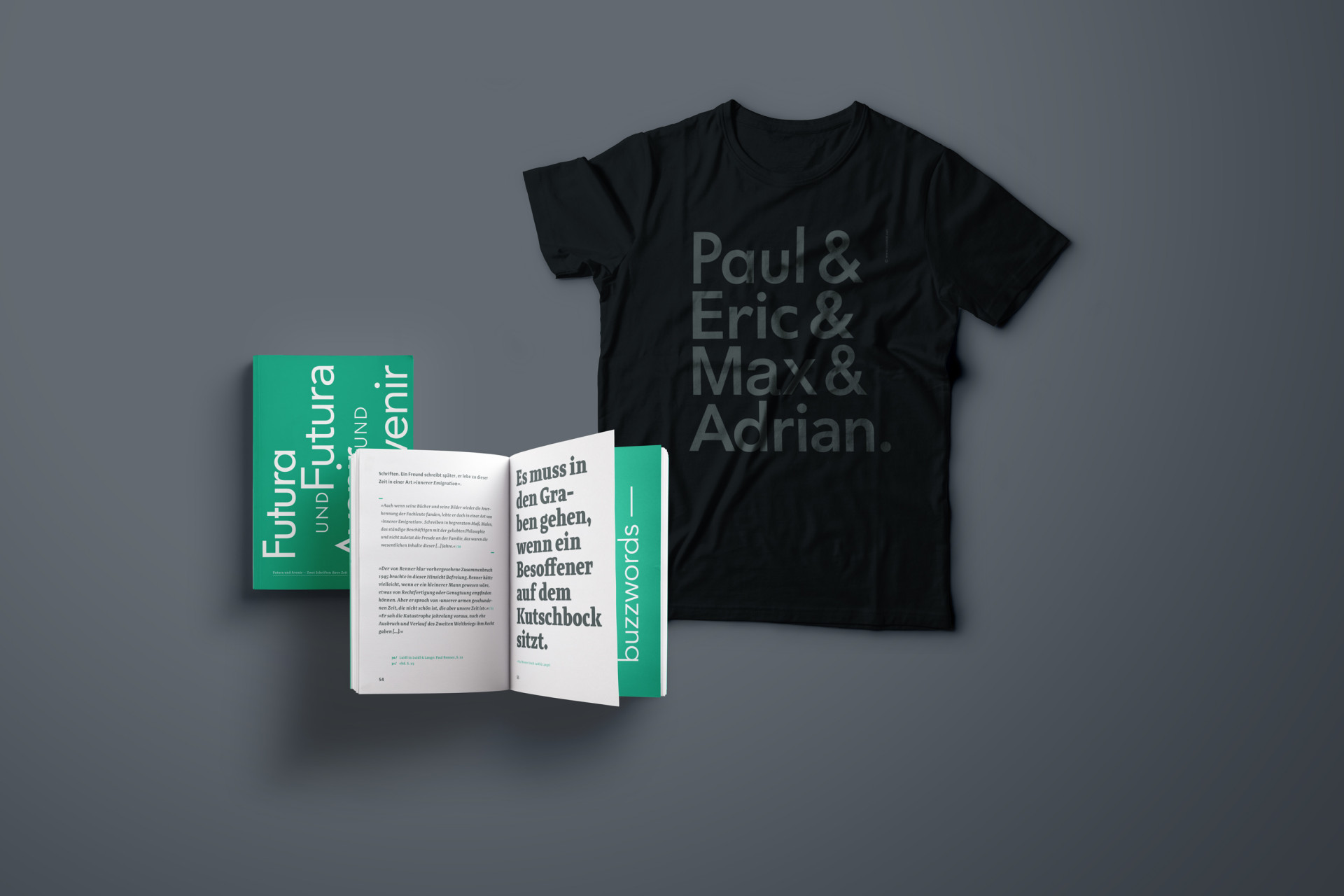 Futura & Avenir / Shirt & Buch ()