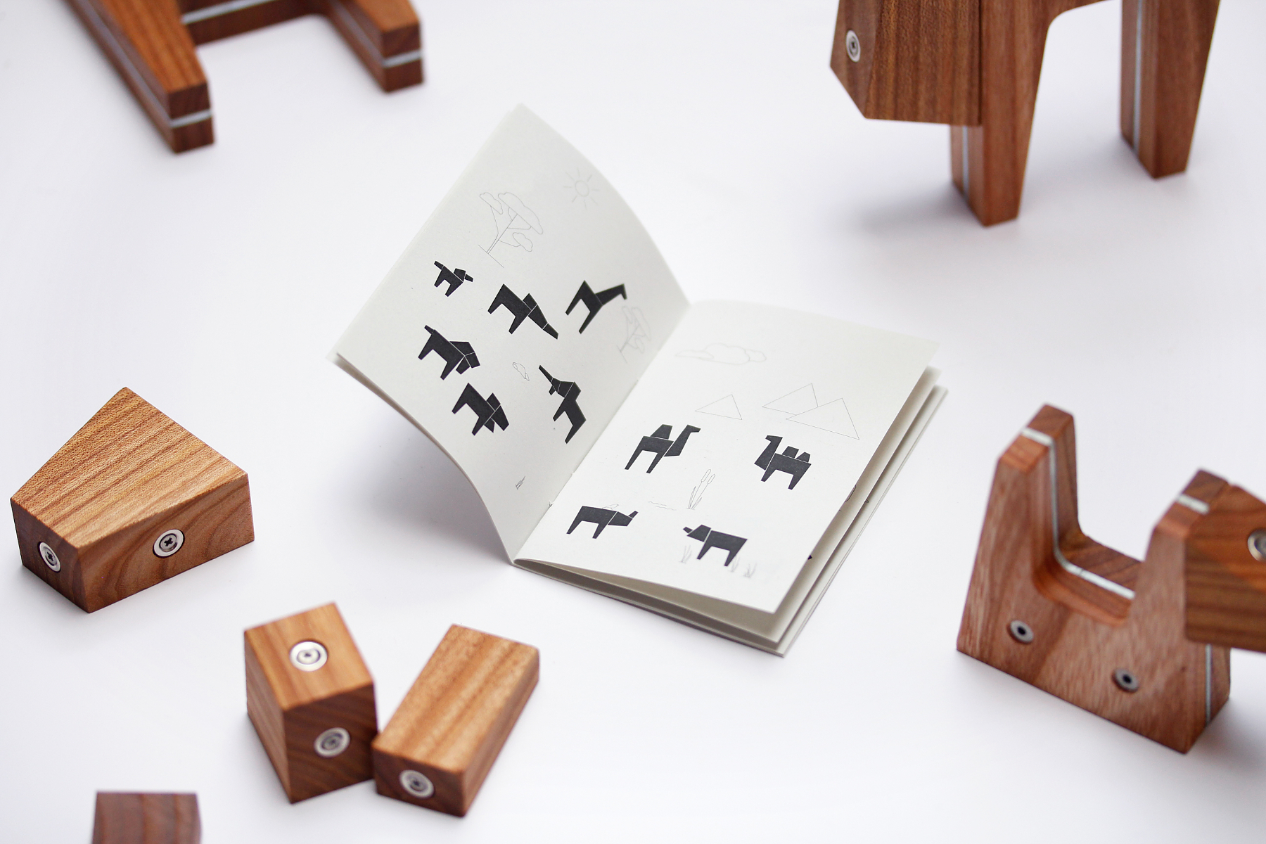 Nini Amici – Magnetisches Holzspielzeug Set für Kinder und Erwachsene (2)