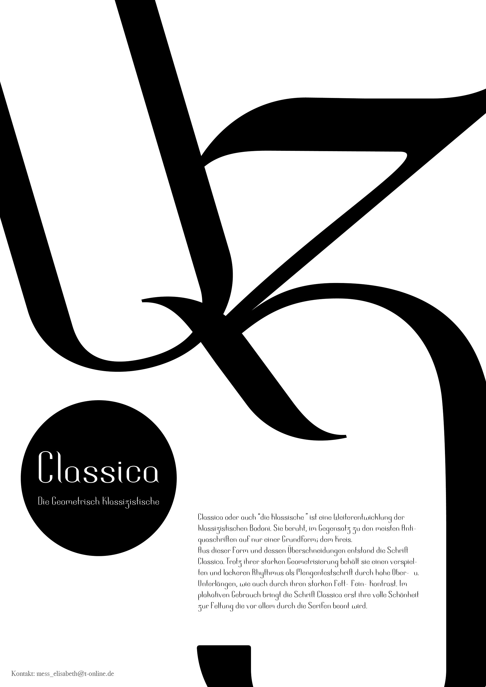 Classica – Schriftentwurf ()