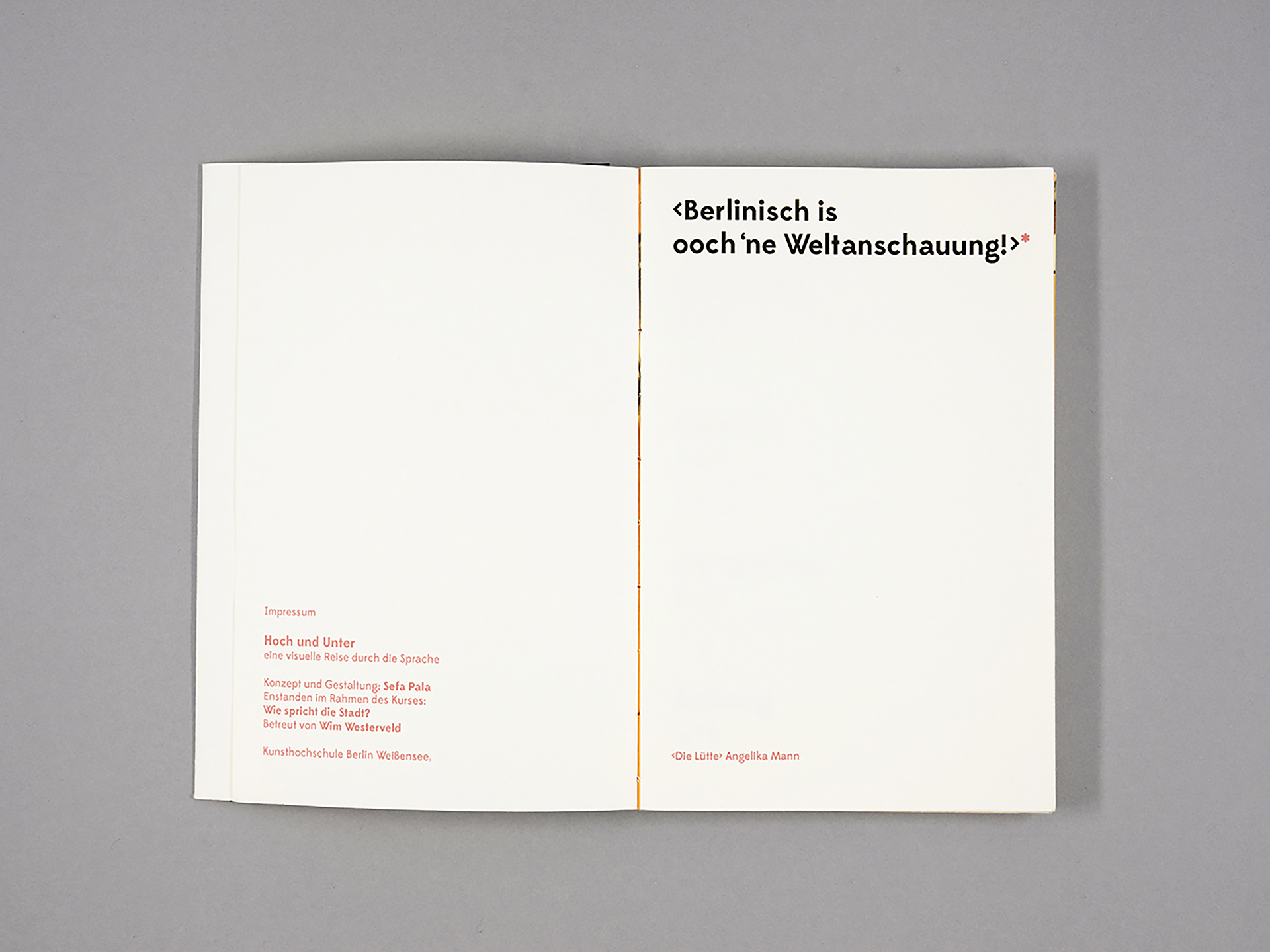 Hoch und Unter / eine visuelle Reise durch die Berlinerische Sprache (10)