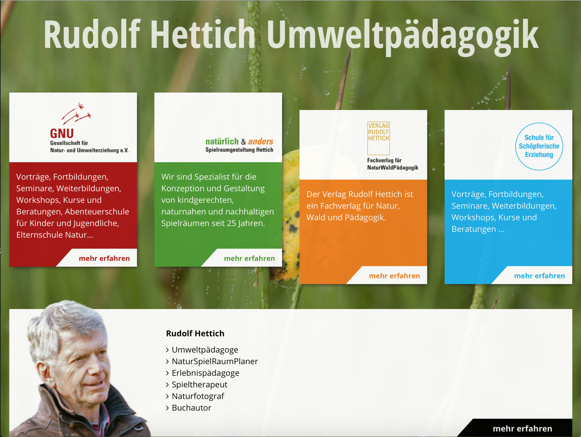 Rudolf Hettich Umweltpädagogik ()