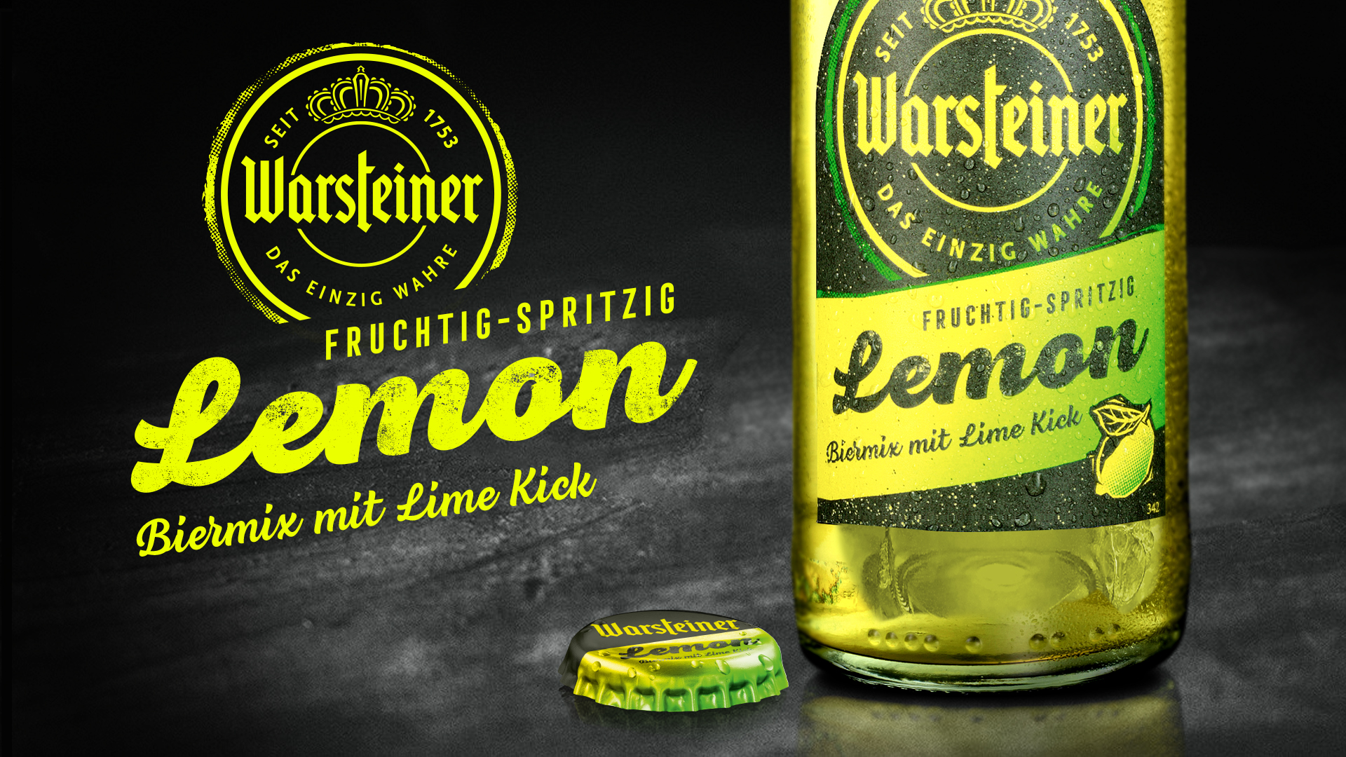 Warsteiner Lemon Biermix und Warsteiner Redesign ()