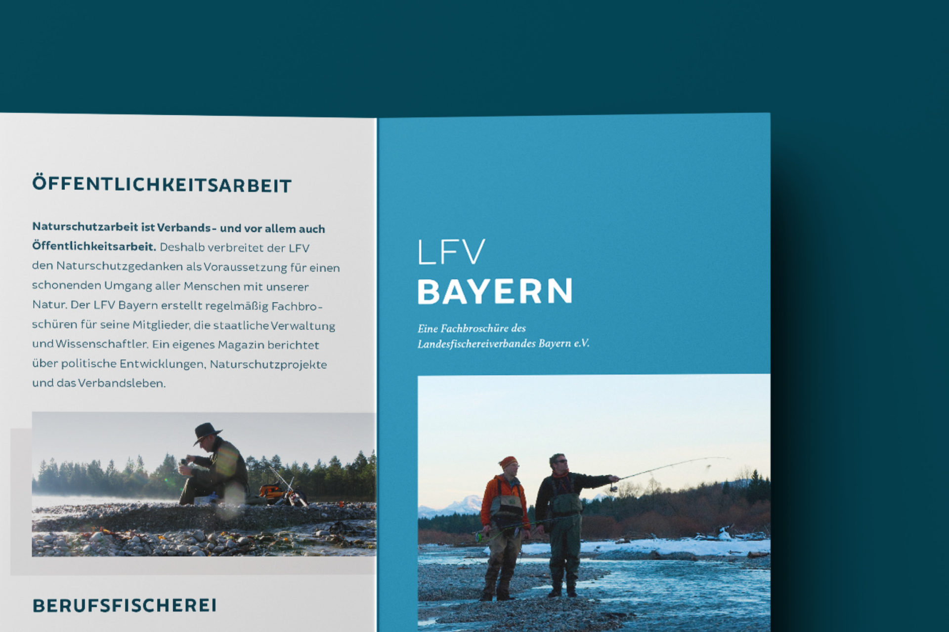 Gegen den Strom: Neues Erscheinungsbild für Angler, Fischer und Co. Landesfischerei­verband Bayern e.V. (12)