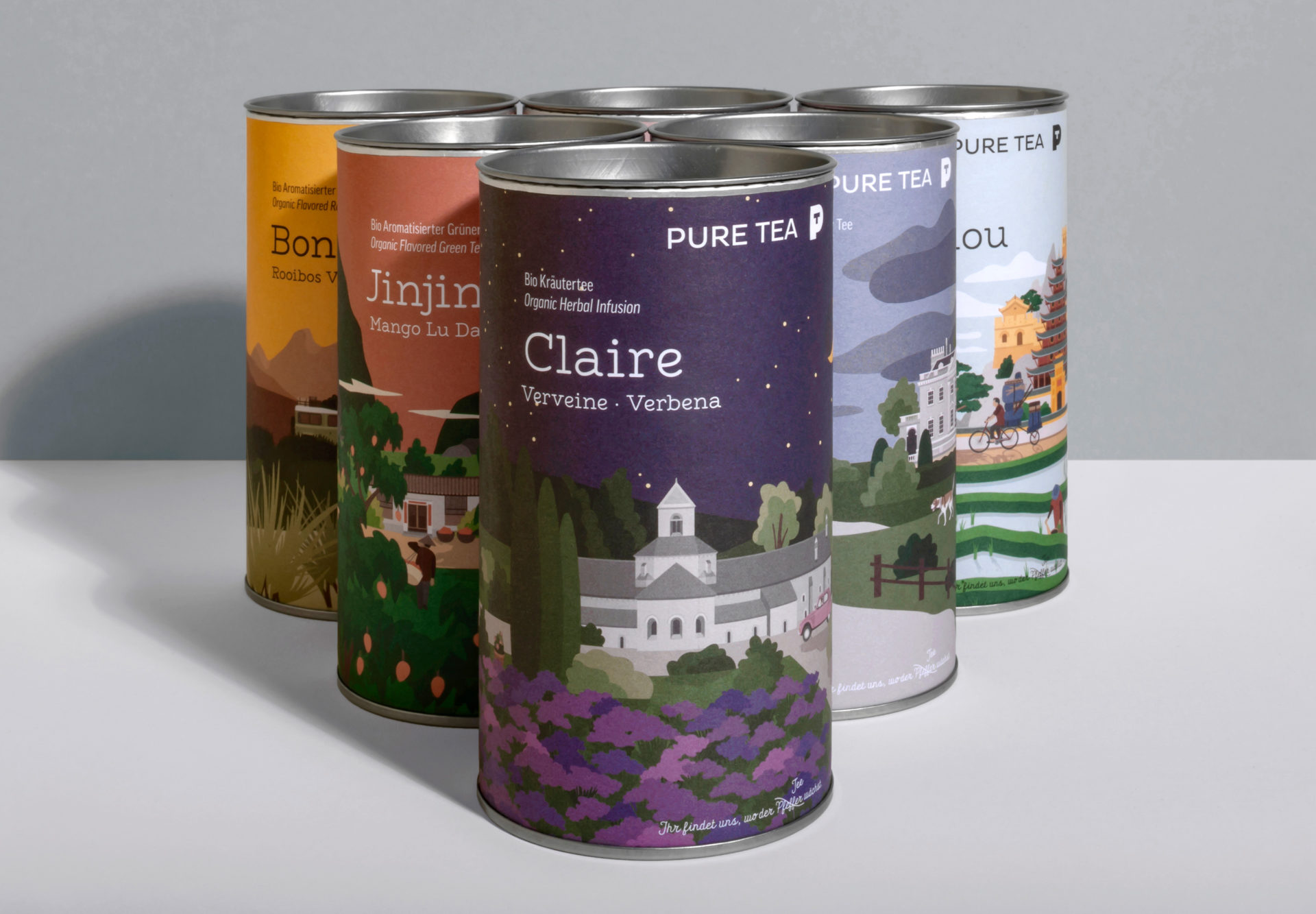 Pure Tea – Packaging Design & Illustration (2)