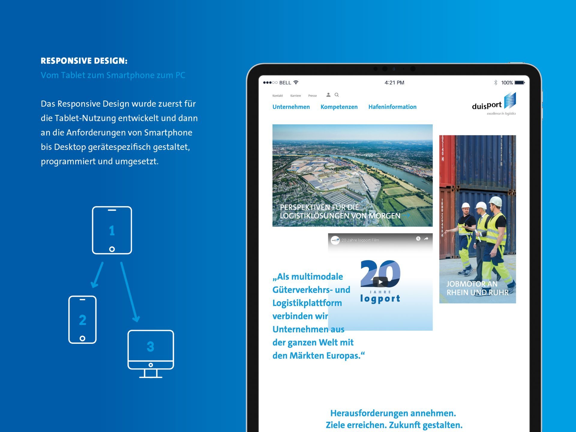 Website-Relaunch der Duisburger Hafen AG (3)