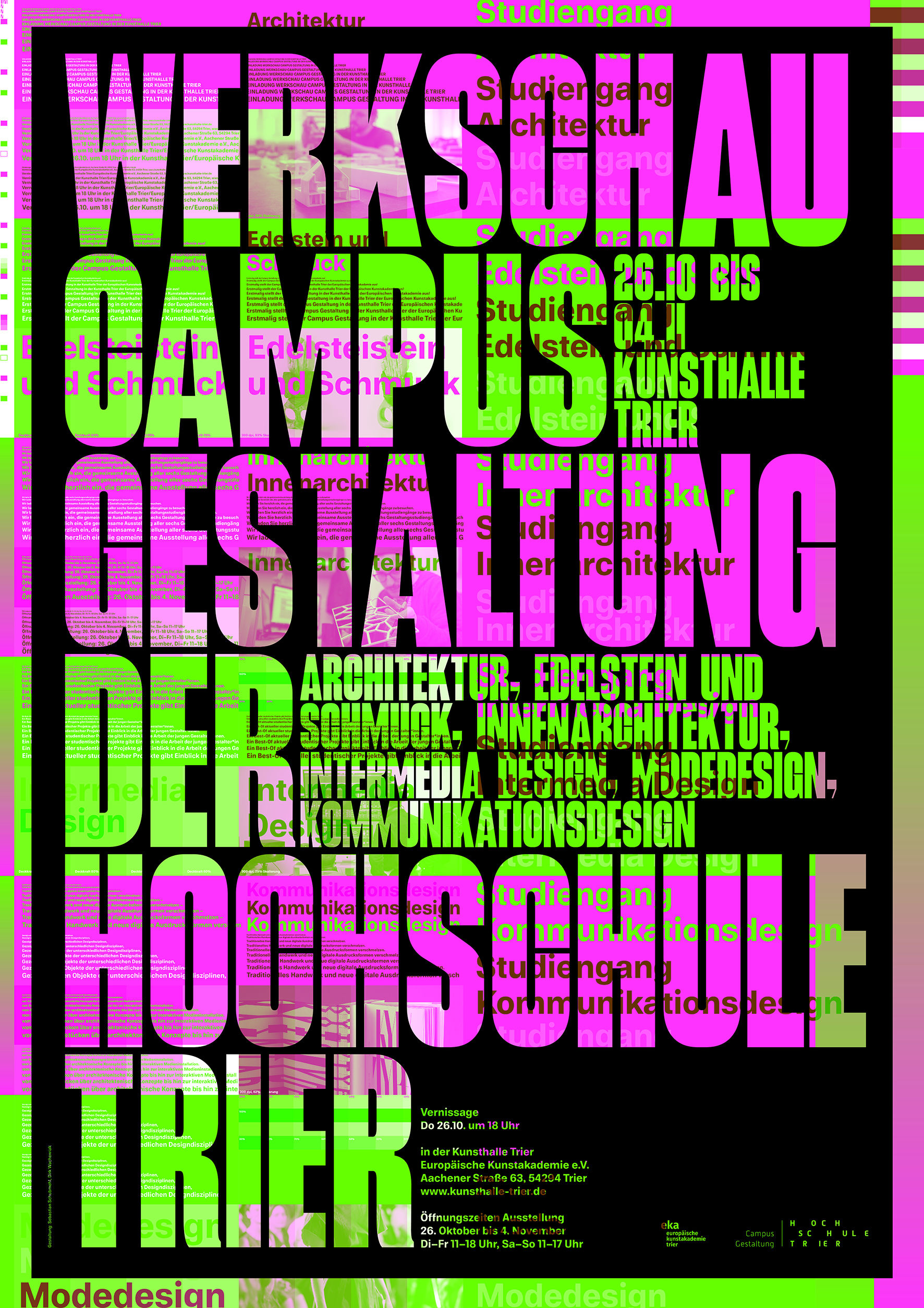 Werkschau Campus Gestaltung der Hochschule Trier ()