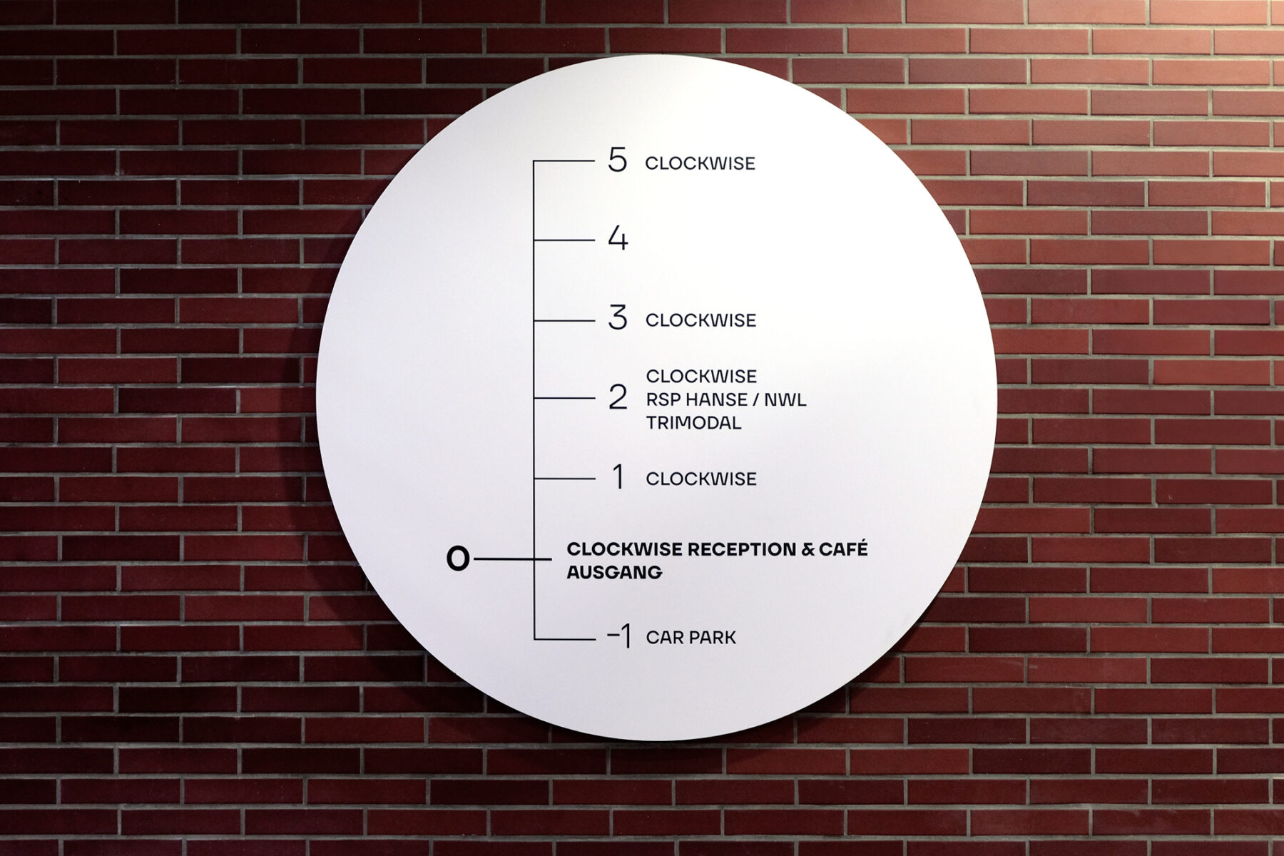 Leitsystem-Design für Clockwise ()