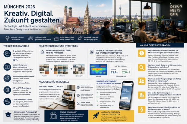 MÜNCHEN 2026 Kreativ. Digital. Zukunft gestalten. Technologie und Ästhetik verschmelzen - Münchens Designszene im Wandel.